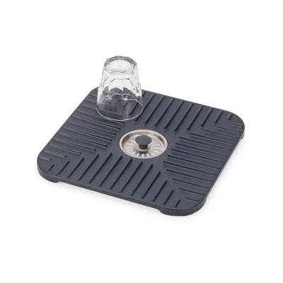 Afbeelding van Joseph SinkShield Spoelbak Saver Mat met afvoerplug, beschermt gootsteen, bril, vaat, afneembare stekker, antislip, snelle afvoer