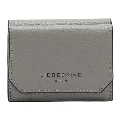 Afbeelding van LIEBESKIND BERLIN Leren Portemonnee Lora Heavy Pepple Lillian Wallet Thunder Grijs
