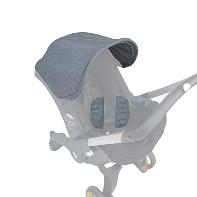 Afbeelding van Brogtorl Kinderwagen luifel, Zonnescherm Compatibel met Doona Autostoel (grijs)