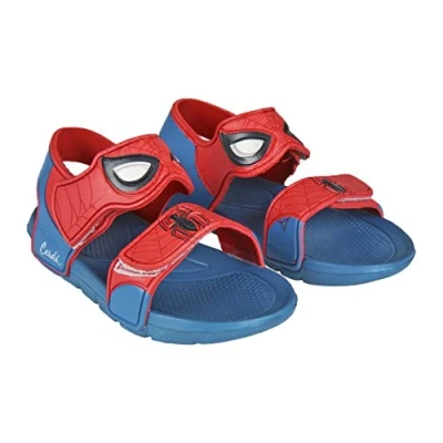 Afbeelding van Spiderman Sandalen Blauw en Rood Maat 30/31 Gemaakt van 100% EVA Strand met Klittenbandsluiting Origineel Product Ontworpen in Spanje