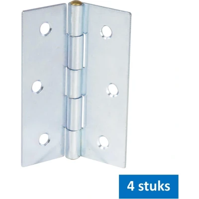 Afbeelding van i Fix scharnier met koperen pen 50 x 39 mm verzinkt 4 STUKS