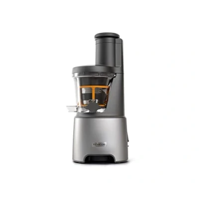 Afbeelding van Kenwood PureJuice Pro JMP85.00SI, Slow Juicer voor zelfgemaakte sappen, XXL vulopening hele vruchten, met laag toerental het behoud van belangrijke vitaminen, 230 watt, zilver