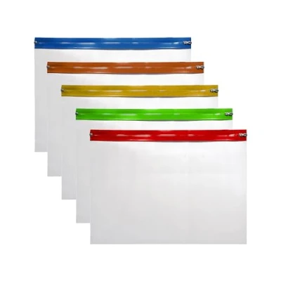 Afbeelding van 5 A3 Zip Portefeuilles Tas Document Pouch Diverse Kleuren