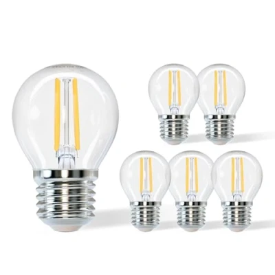 Afbeelding van Aigostar Led Lamp E27 Met Gloeidraad, 4 W, Warm Wit (2700 K), 470 Lumen, Stralingshoek: 360 , Niet Dimbaar, 5 Stuks