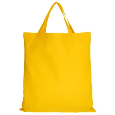 Afbeelding van TEXXILLA Katoenen tassen, verpakking van 5 stuks, 50 stuks in 28 kleuren, met twee korte hengsels, 38 x 42 cm, jutetas, onbedrukt, kleur: zonnebloemgeel, aantal: