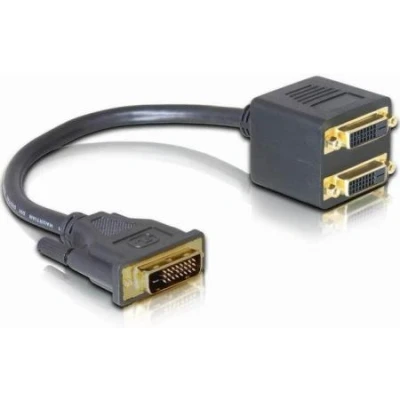 Afbeelding van Adapter DVI25 St &gt; 2xDVI25 Bu 20cm Delock