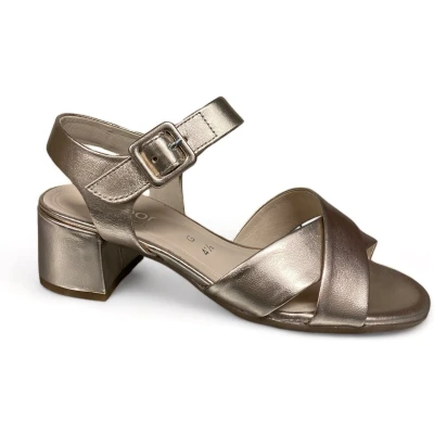 Afbeelding van Gabor Comfort 42.913 Sandalen puder, Dames, Maat: 38.5, Puder Leer