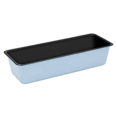 Afbeelding van Riess, 0633 028, broodbakvorm 35 cm, BACKEMAILLE BLAUW, LBH 36,7x14,2x8,3 gewicht 0,716kg, volume 3,2 l