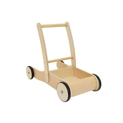 Afbeelding van Bandits &amp; Angels loopwagen Little Walker naturel hout 1 jaar jongens en meisjes