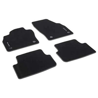 Afbeelding van Volkswagen 2G7061270WGK vloermatten Premium velours textielvloermatten 4 x stofmatten, zwart, met Taigo opschrift