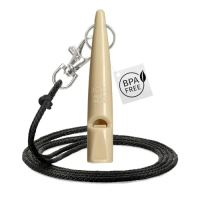 Afbeelding van Acme hondenfluitje 211,5 met fluitband, beige/beige.