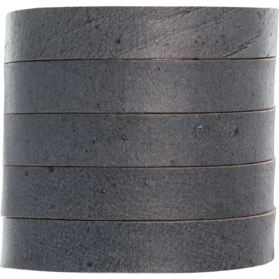 Afbeelding van DQ Plat Leer (10 x 2 mm) Natural Blue Grey (1 Meter)