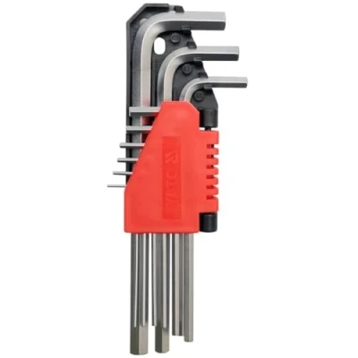 Afbeelding van YATO 9 delige Inbussleutelset 1,5 10 mm Cr V