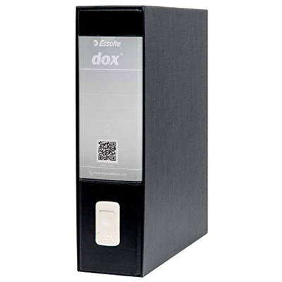 Afbeelding van Rexel Dox ordner (DIN A4 inhoud) 6 stuks wit zwart