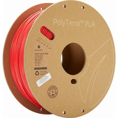 Afbeelding van Polymaker 70826 PolyTerra PLA Filament kunststof Gering kunststofgehalte, Wateroplosbaar 1.75 mm 1000 g Rood (mat) 1 stuk(s)