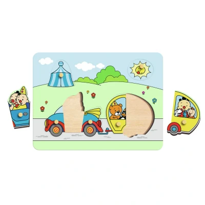 Afbeelding van Studio 100 Houten Puzzel Auto