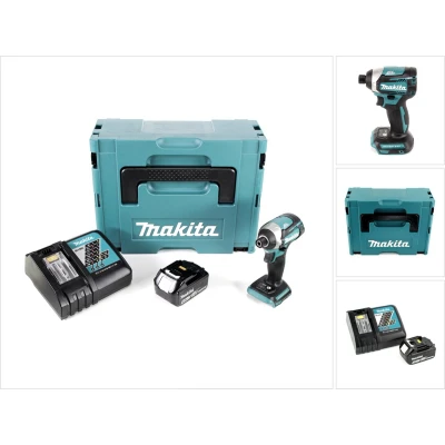 Afbeelding van Makita DTD 154 RM1J accu slagmoersleutel 18V 1/4&quot; 175Nm borstelloos + 1x oplaadbare 4.0Ah lader Makpac