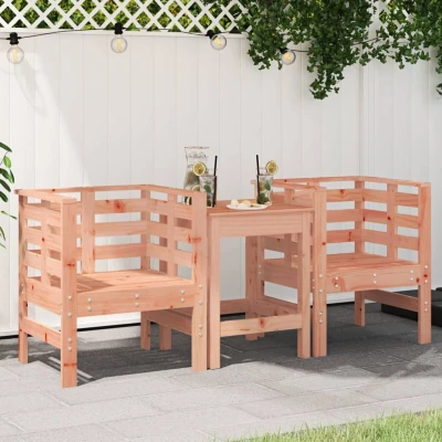 Afbeelding van Tuinstoelen 2 st 61,5x53x71 cm massief douglashout