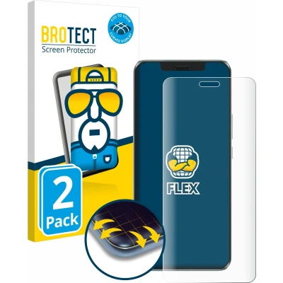 Afbeelding van BROTECT Full Cover Screen Protector voor Honor Magic 6 Pro (2 Stuks) Schermbeschermer, 3D Curved
