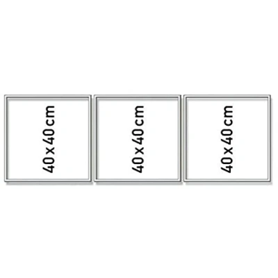 Afbeelding van Schipper 605270766 Schilderen op nummer, aluminium frame, drieluik, 120 x 40 cm, mat zilver zonder glas, eenvoudig zelf te monteren