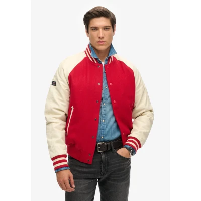 Afbeelding van Superdry College Bomberjacks, Heren, Maat: XXL, Varsity red