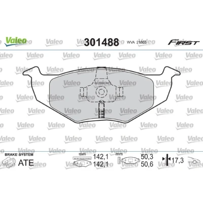 Afbeelding van Valeo Remblokset 301488