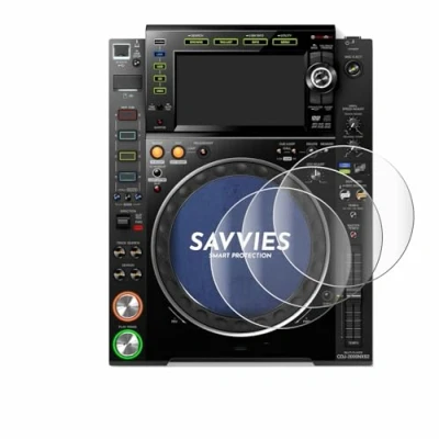 Afbeelding van Savvies Screenprotector voor Pioneer CDJ 2000NXS2 (Jog) Folie Beschermfolie transparant volledig dekking (4 Stuks)