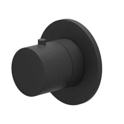 Afbeelding van IVY Bond afbouwdeel inbouw stopkraan symmetry Mat Zwart PVD Tijdloze uitstraling