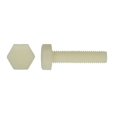 Afbeelding van Zeskanttapbout Nylon PA6.6 DIN 933 M6x20mm 200 stuks