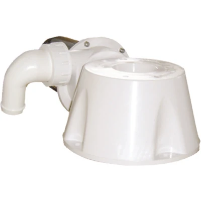 Afbeelding van Johnson pump conversiekit 12v voor scheepstoilet voet 90 graden bocht motor &amp; hakselaar