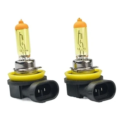 Afbeelding van REPYL H11 Halogeenlampen Geel 2 STUKS 12V 55W 3000K Quartz Glas Auto Lampen PGJ19 Mistlamp