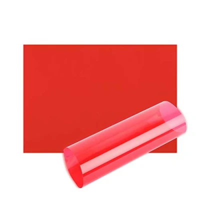 Afbeelding van Acetaatvellen A4 OHP vel Kleur Acetaat Clear Film Plastic Licht Filter Gel Leeshulpmiddel Dikke 100 Micron Leeshulp (A4 Grootte Rood 10 Vellen)