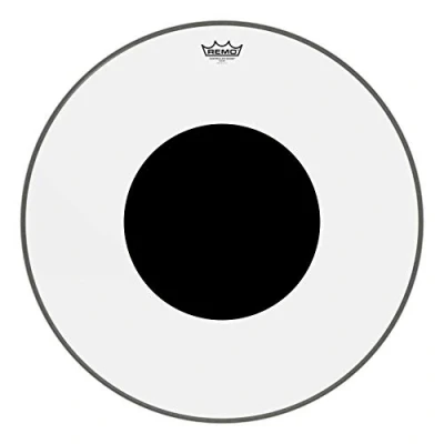Afbeelding van Remo Bass, CONTROLLED SOUND®, Helder, 26&quot; diameter, ZWARTE DOT (TM) bovenop