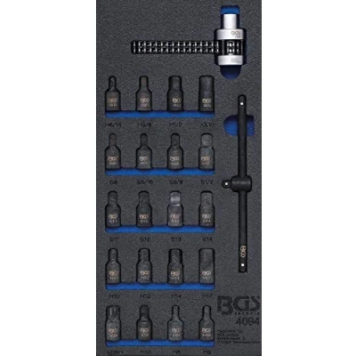 Afbeelding van BGS Carterplug /oliefiltersleutel set 22 delig
