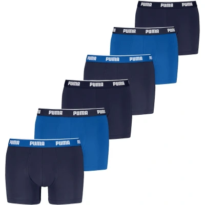 Afbeelding van Puma Boxershorts 6 pack blauw L