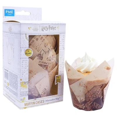 Afbeelding van PME Tulip Shaped Muffin Cases Harry Potter Marauders Map