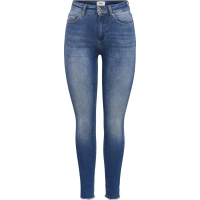 Afbeelding van ONLY ONLBLUSH LIFE MID SK ANK RAW REA403 NOOS Dames Jeans Maat XS