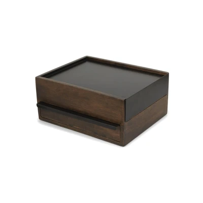 Afbeelding van Umbra sieraden doos en organizer Stowit Zwart Walnoot