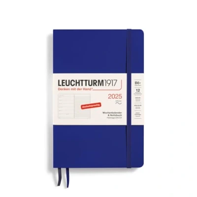 Afbeelding van LEUCHTTURM1917 370526 weekkalender &amp; notitieboek paperback (B6+) 2025, softcover, inkt, Duits