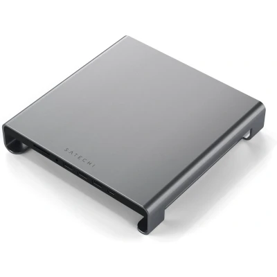 Afbeelding van Satechi aluminium iMac stand en USB C hub spacegrijs