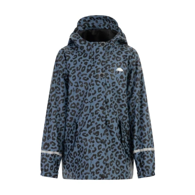 Afbeelding van DREIMASTER Mimo Regenjas 128 / Blauw Grijs Zwart Leo 100% Polyester