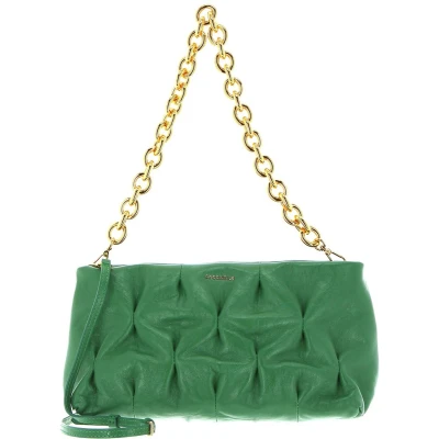 Afbeelding van COCCINELLE Leren Schoudertas Ophelie Goodie Rock Handbag Craquele Leather Peppermint Groene