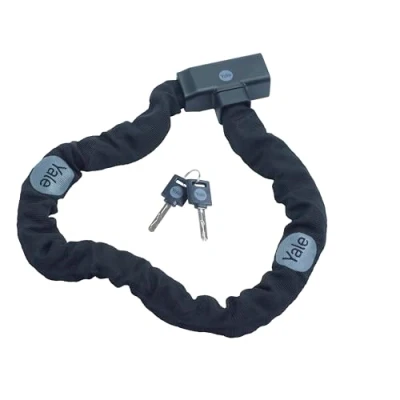 Afbeelding van Yale Essential Security Kettingslot met Sleutel 900 mm YCHK0/8/90/2 Zinklegering 2 sleutels Inbegrepen Getest op Zoutnevel tot 96 uur Veelzijdige Vergrendelingsopties
