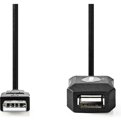 Afbeelding van Actieve USB verlengkabel 5 meter 2.0 (100% koper)