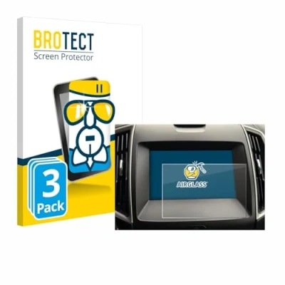 Afbeelding van BROTECT Screenprotector voor Ford Galaxy Infotainment Sync 3 (2019) Folie Beschermfolie Beschermglas transparant (3 Stuks)