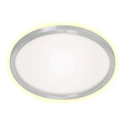 Afbeelding van Briloner Leuchten LED plafondlamp, plafondlamp incl. achtergrondverlichting, 22 watt, 3.000 lumen, Kelvin, aluminiumkleurig/wit