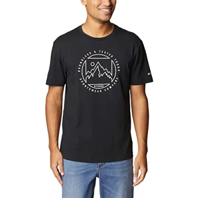 Afbeelding van T Shirt Columbia Men Rapid Ridge Graphic Tee Black Boundles S