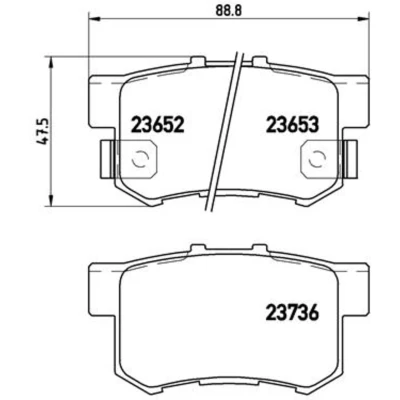 Afbeelding van Brembo Remblokset P 28 039