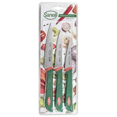 Afbeelding van Set van 3 messen voor groenten en fruit: multifunctioneel mes 7 cm, 10 12 cm.