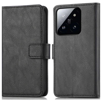 Afbeelding van Xiaomi 14T Hoesje Kunstleder imoshion Bookcase Zwart Telefoonhoesje
